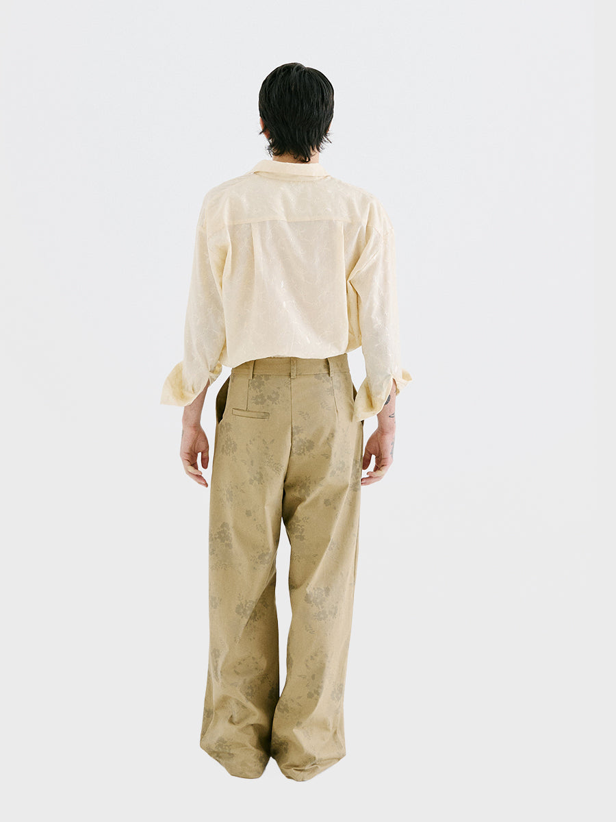 Pantalón Gabardina Flores