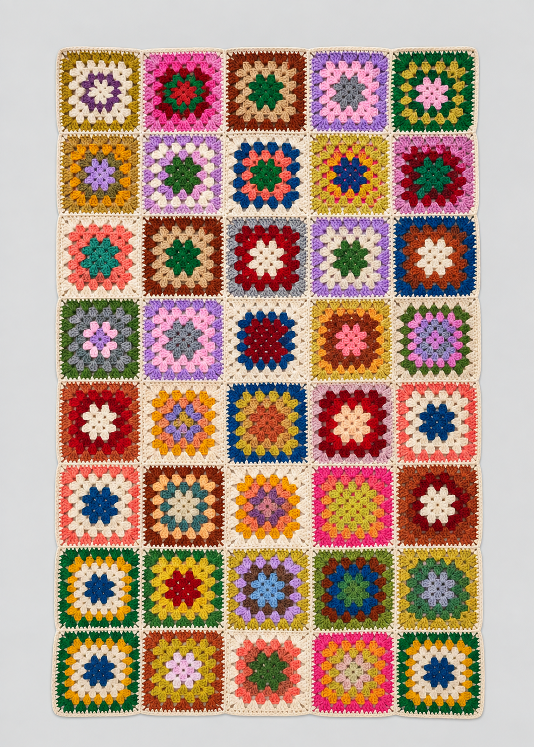 Crochet Patchwork Blanket
