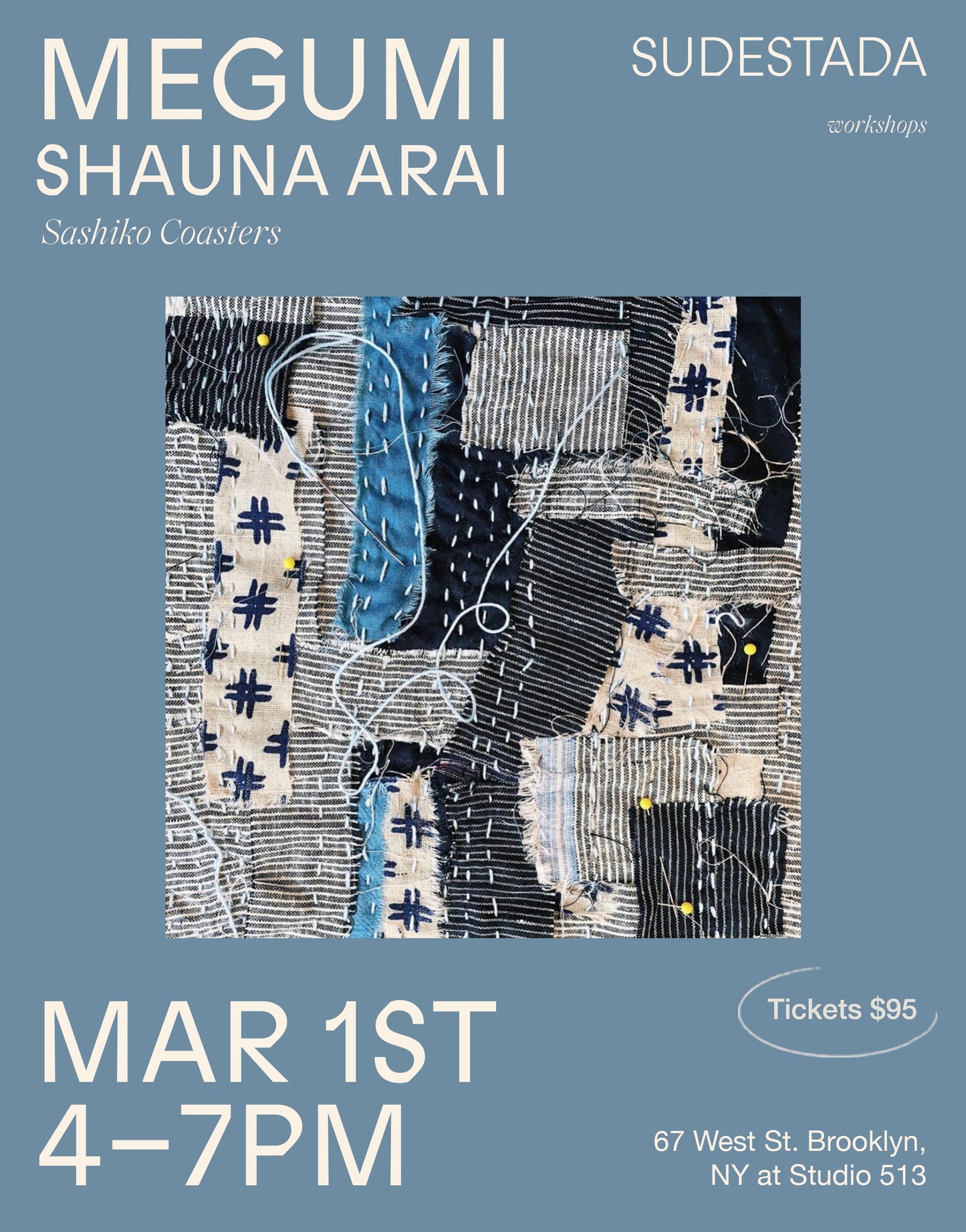 MEGUMI SHAUNA ARAI | Sashiko Coaster