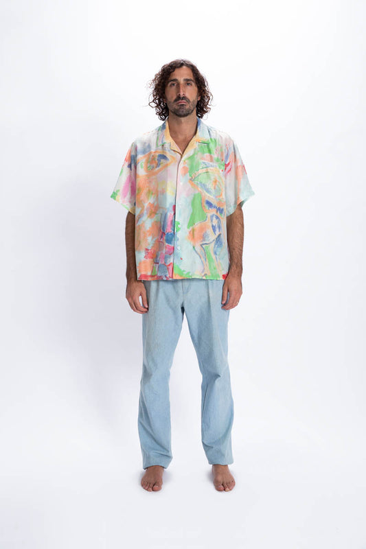 Strength in the Bend Silk Island Shirt